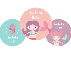 Pack 3 chapas Personalizadas Sirena