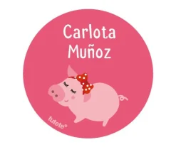 Pack 3 chapas Personalizadas Cerdita