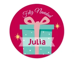 Pack 3 chapas Personalizadas Papá Noel Rosa