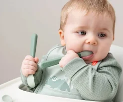 Pack 3 Cucharas para Bebé Fácil Agarre Foodie Green