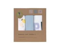 Pack 3 Muselinas Happy Fruits Lemon 80 cm