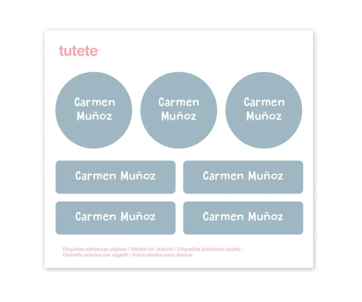 Pack Almuerzo Chinchilla + 7 Pegatinas Deep Blue Regalo Personalizables