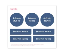 Pack Almuerzo Racoon + 7 Pegatinas Blue Regalo Personalizables