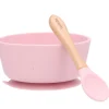 Pack Baby Meal Babero Silicona Magical Unicorn + Bol Silicona y Cuchara Pink