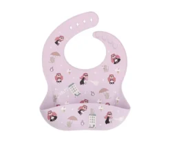 Pack Baby Meal Babero Silicona Fantastic Girl + Bol Silicona y Cuchara Lilac