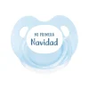 Pack Chupete Retro Azul Mi Primera Navidad + Chupetero Ocean