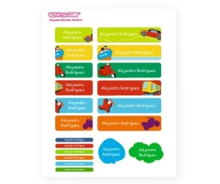 Pack Combinado Etiquetas termoadhesivas + Siluetas + pegatinas Rumrum