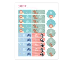 Pack Combinado Termo y Pegatinas Animales Salvajes