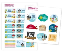 Pack Combinado Termo y Pegatinas Pirata
