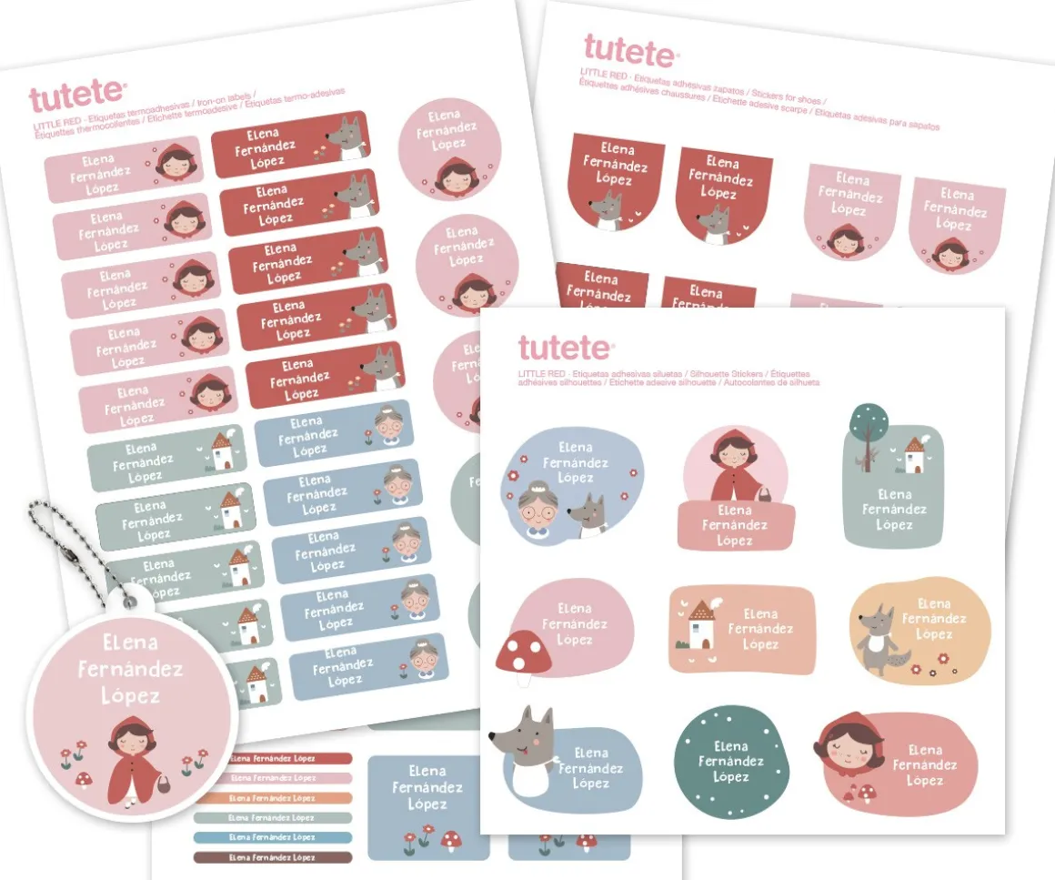 Pack Combinado Termo y Pegatinas Little Red