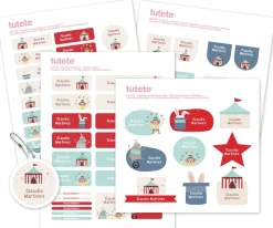 Pack Combinado Termo y Pegatinas Circus