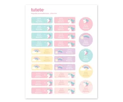 Pack Combinado Termo y Pegatinas Unicornio