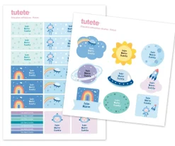 Pack Combinado Termo y Pegatinas Robot