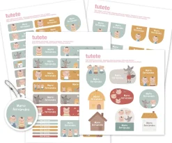 Pack Combinado Termo y Pegatinas The Three Little Pigs