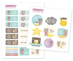 Pack Combinado Termo y Pegatinas Osito