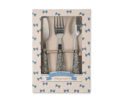 Pack Cubiertos Glitter Sparkling Blue