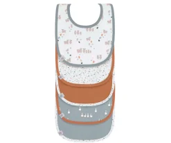 Pack de 5 baberos Impermeables Tiny Farmer Azul