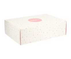 Pack Regalo Recién Nacido Personalizable Rainbow Dots Rosa