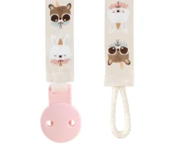 Pack Sujetachupetes + Chupete Retro Eef Lillemor Rosa