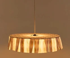 Pantalla de Lino Lámpara de Techo Vibes Mustard Harlequin