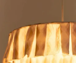 Pantalla de Lino Lámpara de Techo Vibes Mustard Harlequin