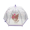 Paraguas Manual Infantil Kuromi Transparente Burbuja