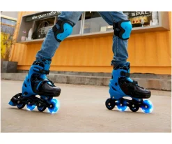 Patines Combo Neón Azul T.34-37