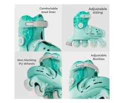 Patines Twista Verde T.23-28 Yvolution