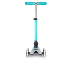 Patinete Micro Deluxe Plegable Orion Glow Led Azul