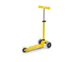Patinete Mini Micro Deluxe Amarillo Luces LED