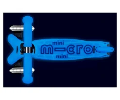 Patinete Mini Micro Deluxe Glow Blue con Luces LED