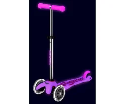 Patinete Mini Micro Deluxe Glow Rosa con Luces LED