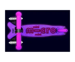Patinete Mini Micro Deluxe Glow Rosa con Luces LED
