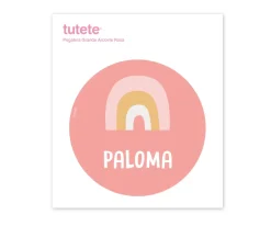 Pegatina Grande Arcoíris Rosa para Caja Almuerzo