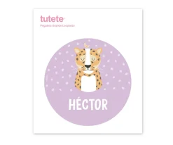 Pegatina Grande Leopardo para Caja Almuerzo