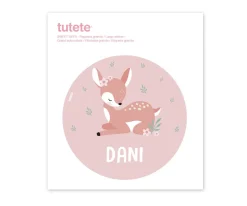 Pegatina Grande Sweet Deer para Caja Almuerzo