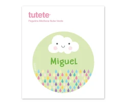 Pegatina Mediana Nube Verde