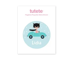 Pegatina Pequeña Héroe Broom para Botella y Cajas Almuerzo