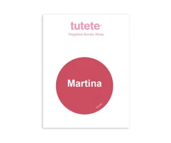 Pegatina Pequeña Nordic Rosa para Botella