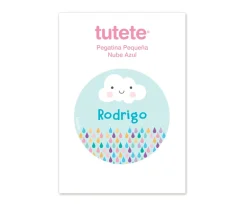 Pegatina Pequeña Nube Azul