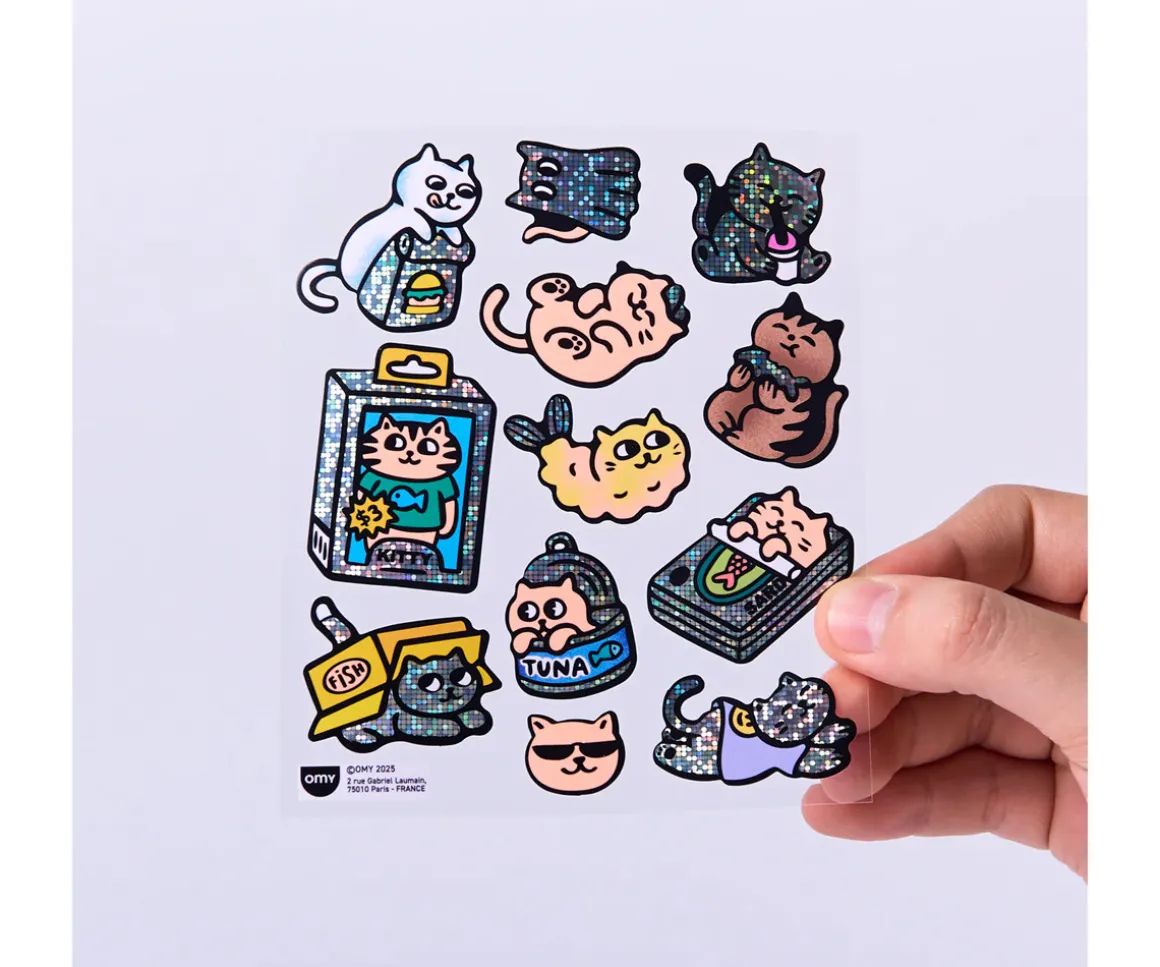 Pegatinas Fluorescentes Big Kitty