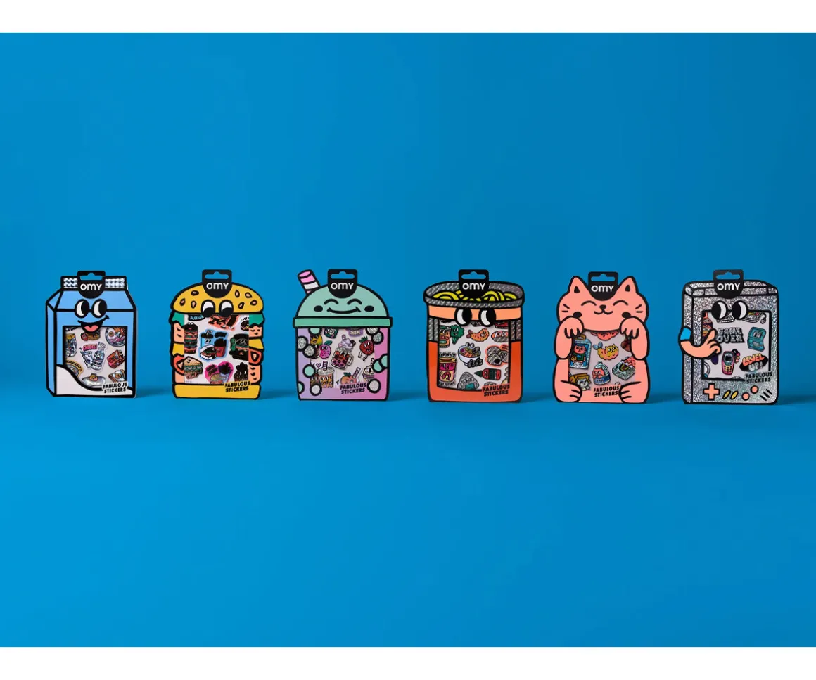 Pegatinas Fluorescentes Big Kitty