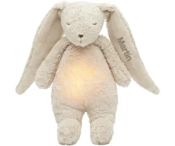 Peluche Luz-Sonido Conejo Orgánico Moonie 2.0 Sand Personalizable