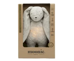 Peluche Luz-Sonido Conejo Orgánico Moonie 2.0 Gray Personalizable