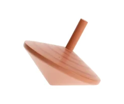 Peonza de Madera Espiral Marrón Claro