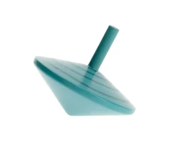 Peonza de Madera Espiral Azul
