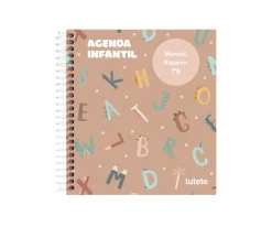 Pequeña Agenda Guardería Personalizable Funny Letters