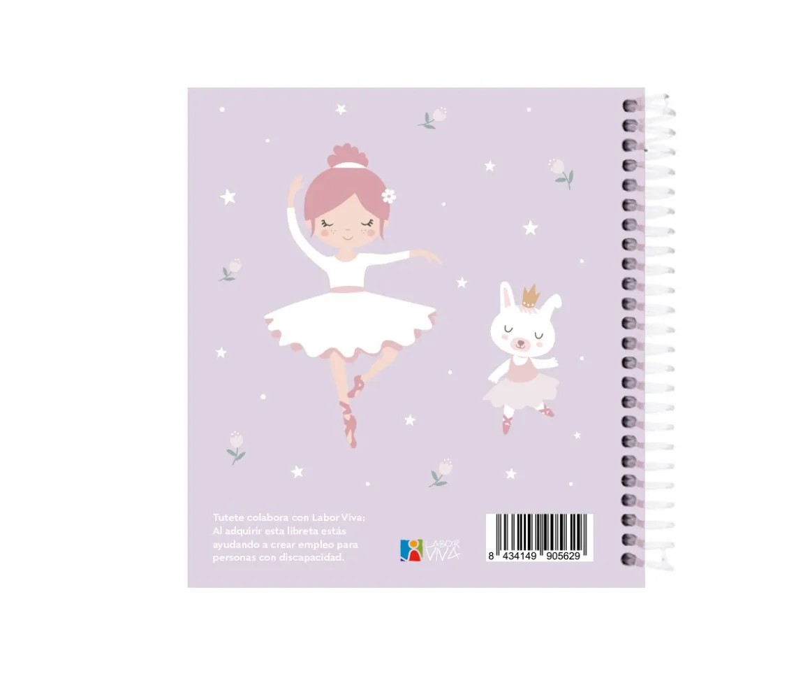 Pequeña Agenda Guardería Personalizable Tutete Ballet