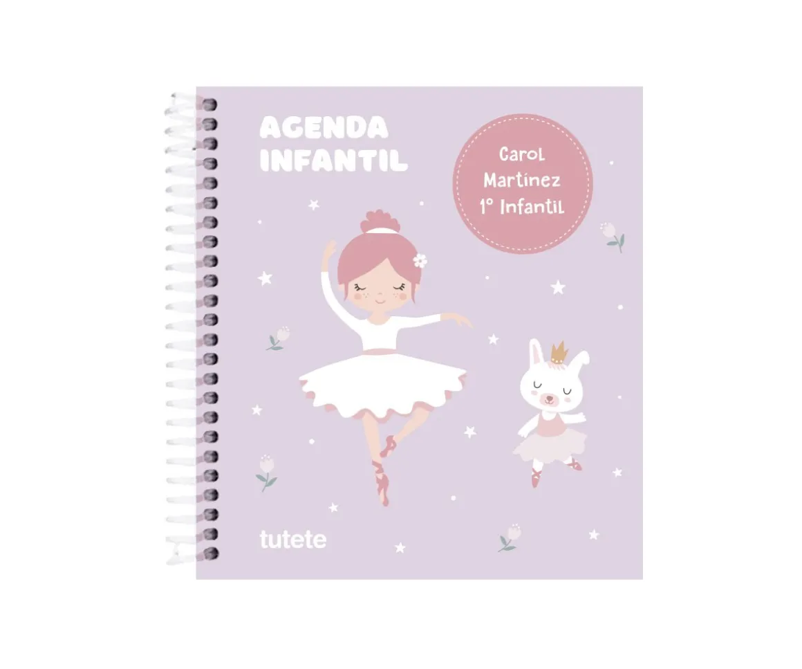 Pequeña Agenda Guardería Personalizable Tutete Ballet
