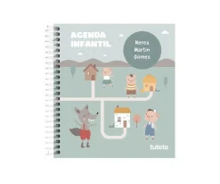 Pequeña Agenda Guardería Personalizable The Three Little Pigs